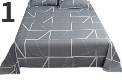 Check Stripe Bed Sheet Bedspread Home Dormitory Bedroom Hotel Bedding Supplies