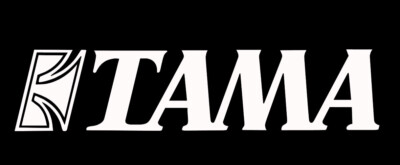 Tama Drums Logo 10'' Wide White Vinyl Decal Sticker Pair