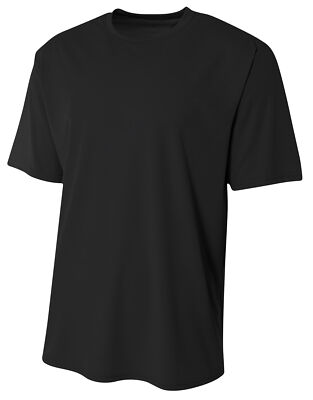 #ad A4 N3402 Men#x27;s 100% 3.5oz Polyester Short Sleeve Sprint Performance T Shirt $10.26