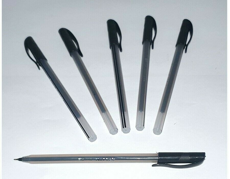 Star Saino Softek Pens 20x SAINO SOFTEK DF BALL PEN- BLACK