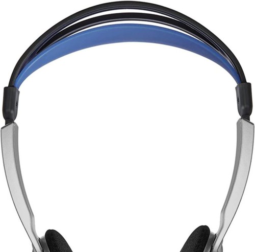 Retro Titanium Headphones - Lightweight On-Ear Design with Dynamic Audio Control - Picture 4 of 8