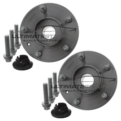 Front Wheel Bearing Hubs Kits Vauxhall Astra J Mk6 2010-2016 16 Inch Wheels Pair