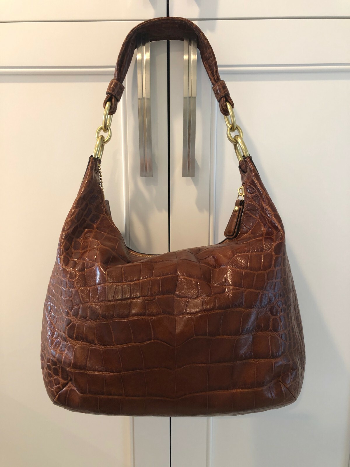 COACH Saddle Kristin Hobo Crossbody Bag Gem