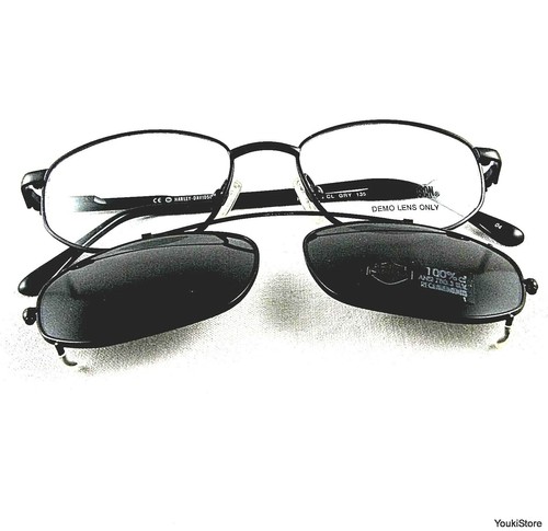 HARLEY DAVIDSON occhiali da vista con CLIP-ON set HD107 CL GRY eyeglasses  CE! | eBay