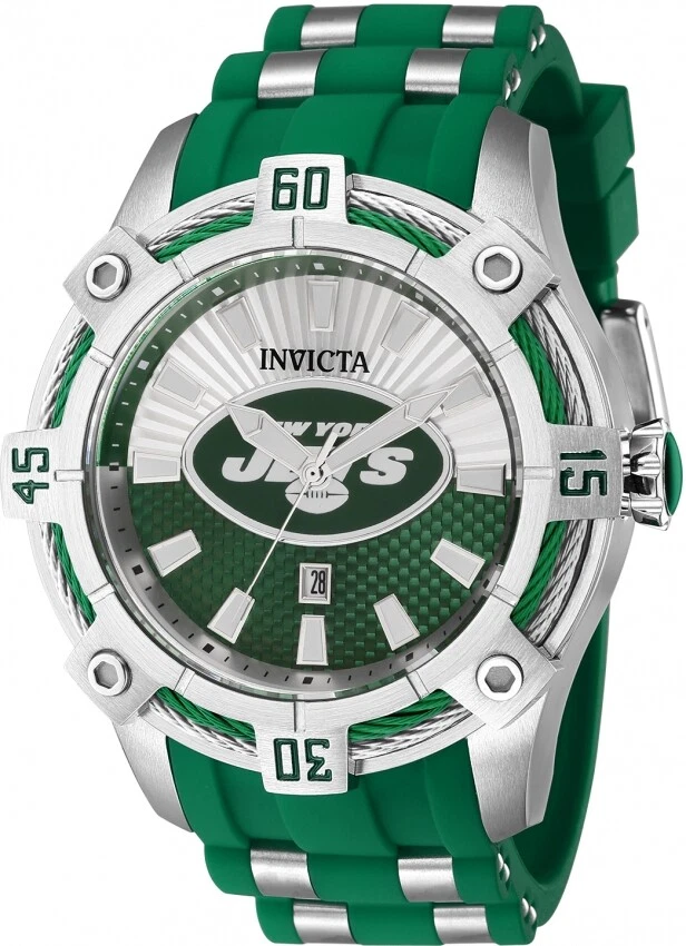 Invicta NFL New York Jets Quartz Green Dial Men s Watch 43325