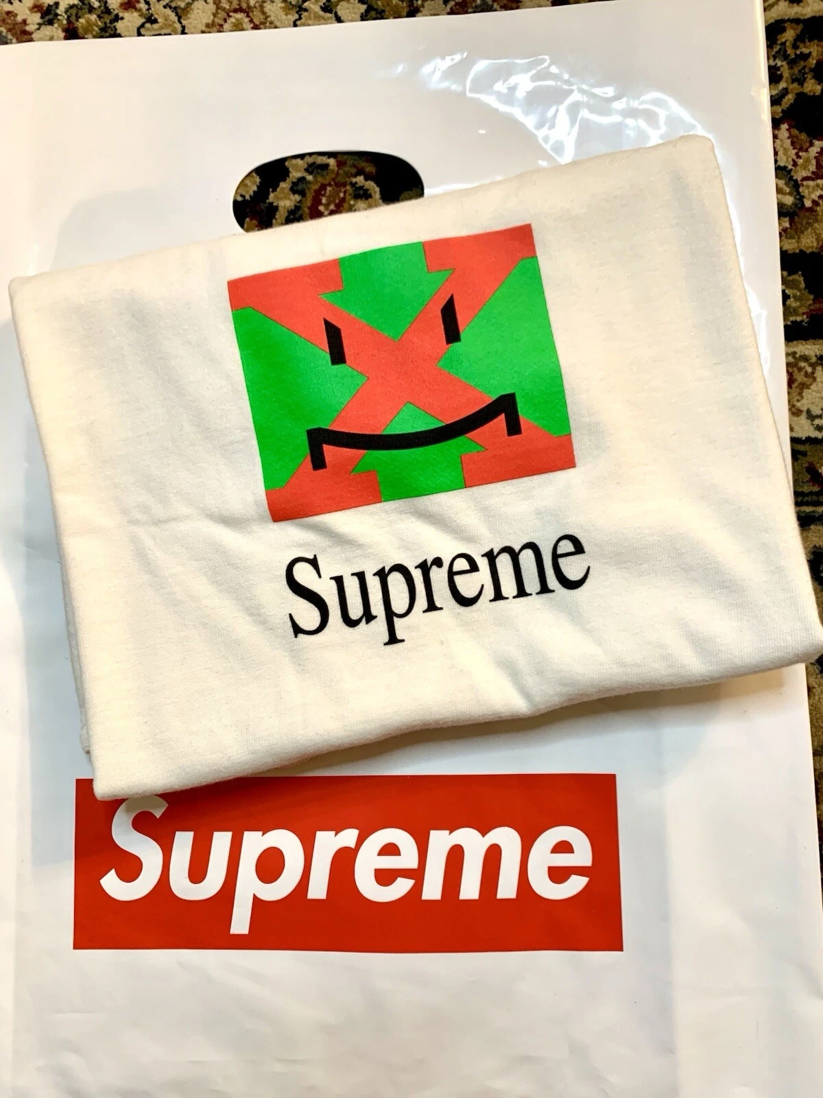 Tee shirt Supreme X blanc moyen