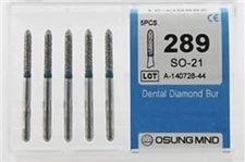 Dental Diamond Burs, Standard Grit Multi-Use, 5 Pcs/Pk [298FO-21]
