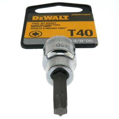 Dewalt DWMT87145OSP T40 Chrome Torx Bit Socket, 3/8