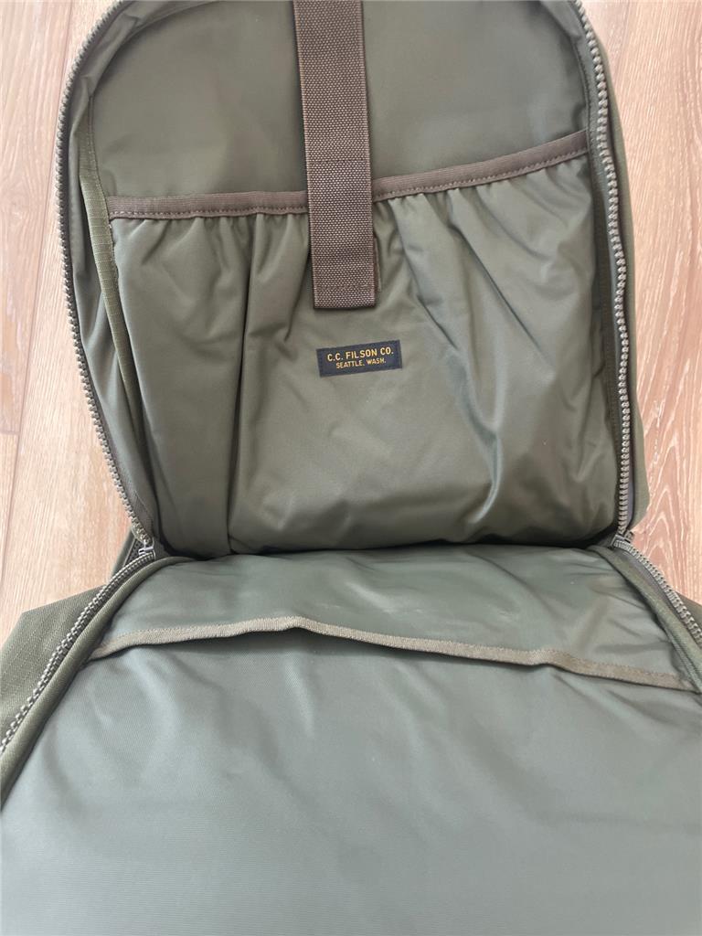 New Filson 32L Ripstop Nylon Backpack Surplus Green Military New Filson 32L Ripstop Nylon Backpack Surplus Green Military