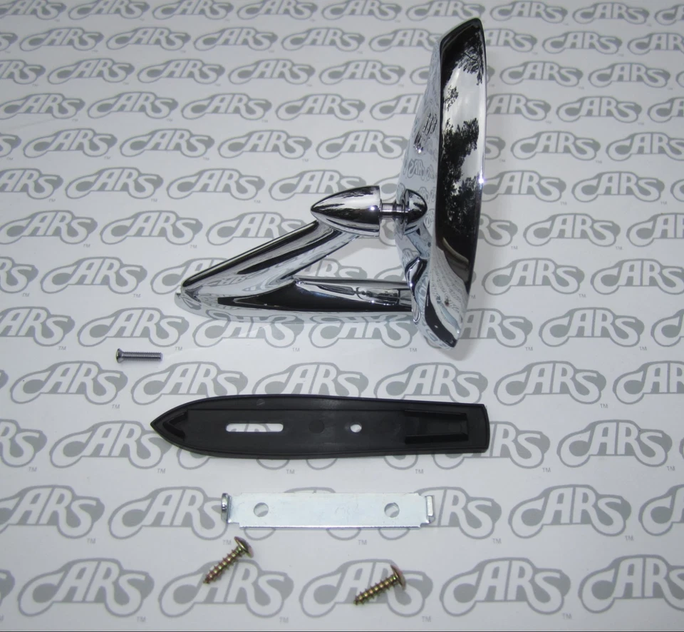 Espejo retrovisor exterior Buick Riviera 1963-1967. Tri-Shield con junta y herrajes Foto 2 de 4