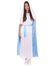 Mother of Jesus Virgin Mary Cosplay Costume Dress Outfit Biblical Adult HC-017
