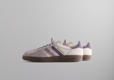 Kith x Adidas Originals Gazelle Indoor Grey Purple Ice Violet