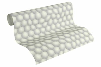 32720-2-4) moderne Vliestapete ''Mac Stopa'' 3D-Effekt grau weiss