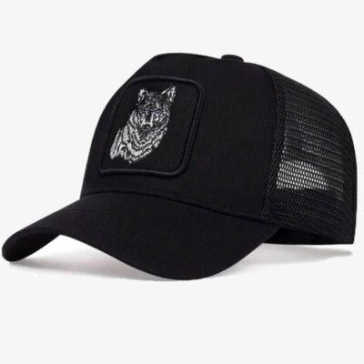 Wolf Trucker Black Cap