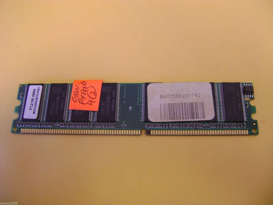 Gateway Profile 4 Samsung 256 МБ DDR 266 PC2100 M368L3313DTL-CB0 K4H280838D-TCB0 - Изображение 2 из 3