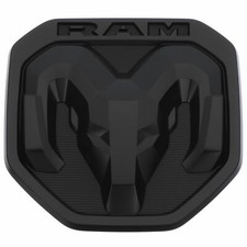2019-2023 Dodge Ram 1500 Dt Matte Black Ram Head Tailgate Emblem New Oem Mopar