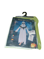 Classic Ghost Robe And Hood Halloween Costume Large Child New