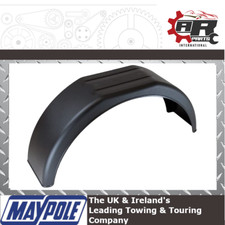 Maypole 14" Single Deluxe Plastic Trailer Mudguard - 790x220x370mm - MP2708
