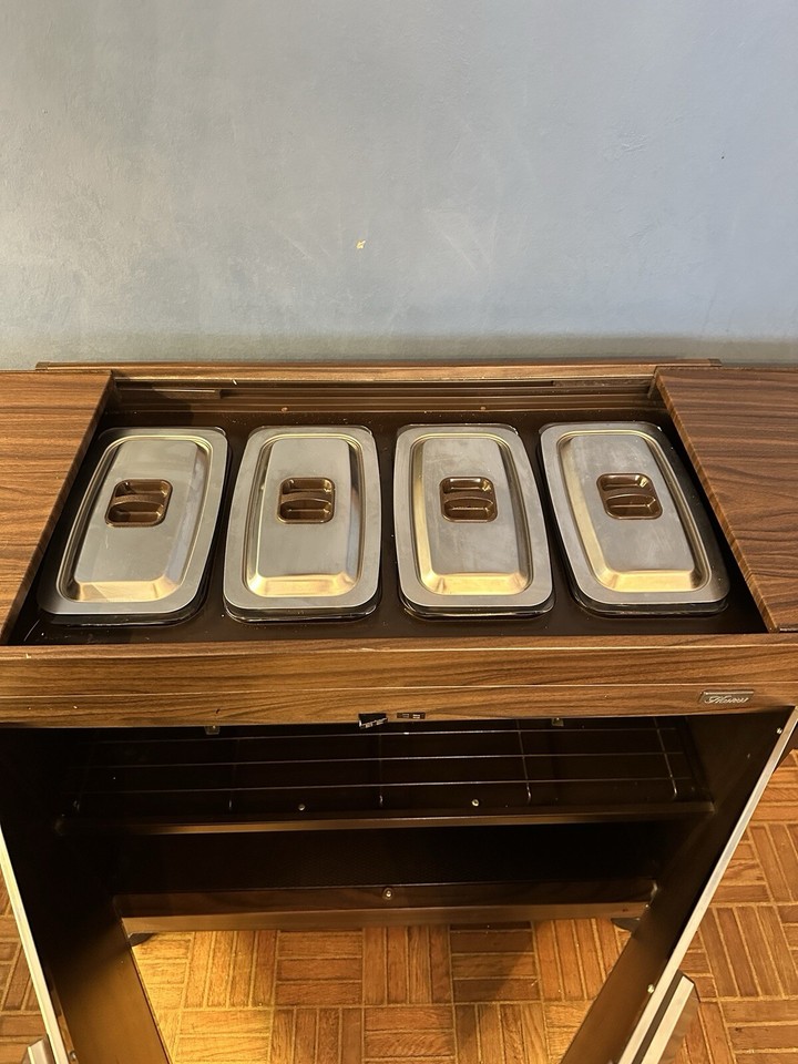 Vintage Phillips Hostess Trolley & Food Warmer eBay