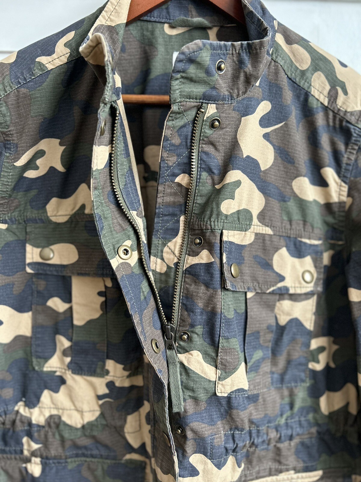 Gap Utility Jacket Camo Cotton Ripstop Military P… - image 7