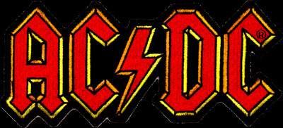 Back Patch - AC/DC Logo Heavy Metal Rock Music Band ACDC HUGE 8
