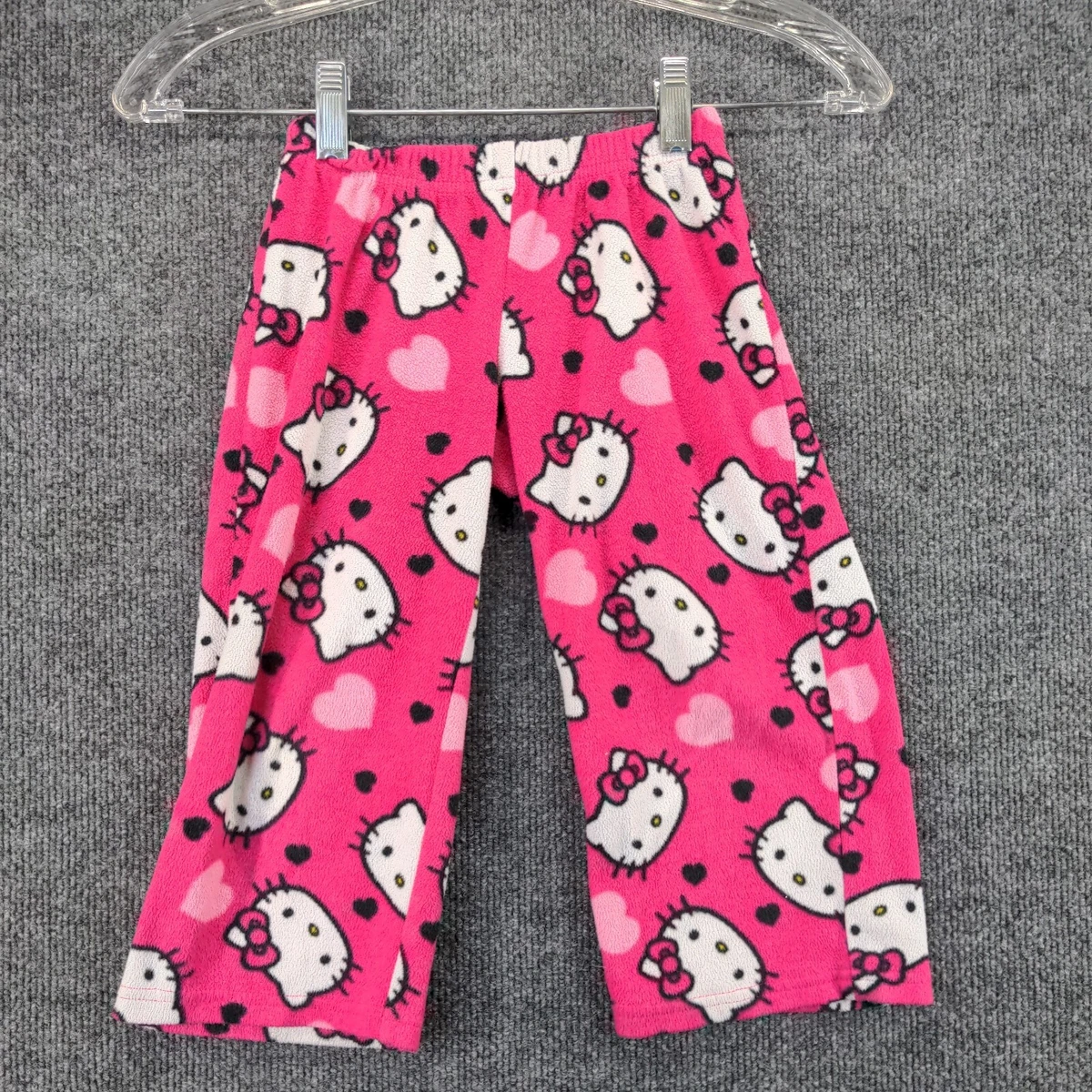 Hello Kitty Girls Pajama Pants and Sleep Shirt Sets 4 Piece PJ Top and  Bottom Sleepwear Set for Girls Pajamas for Kids