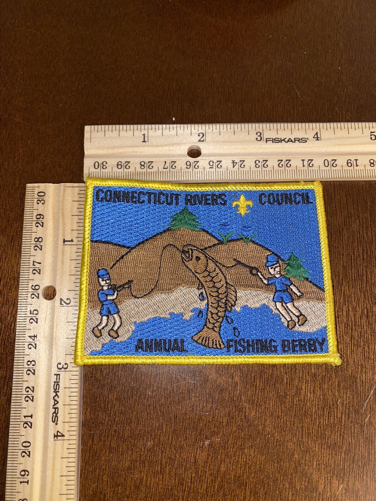 Connecticut rivers council annual fishing derby patch eBay