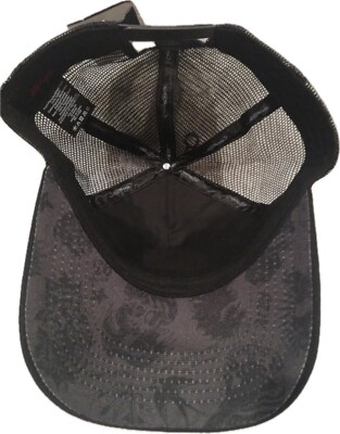 New Ed Hardy Black Mesh Trucker Snapback Hat Adjustable OSFM  display picture 2