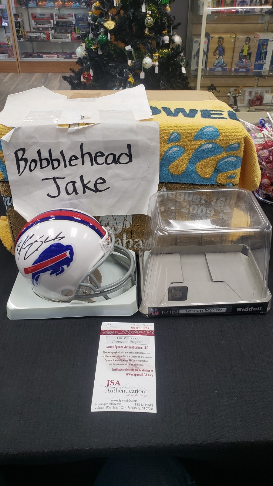 LeSean McCoy Autographed Signed Buffalo Bills AUTO NFL RIDDELL MINI HELMET JSA COA 