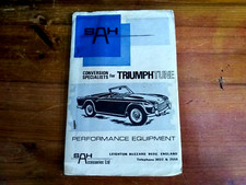TRIUMPHTUNE SAH TUNING CATALOGUE, LATE 1960S,  TR4, TR5, VITESSE, GT6 ETC