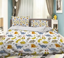 3D Dinosaur Pattern Kids Quilt Cover Set Duvet Cover Bedding Pillowcases