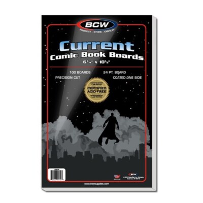 400 BCW Current Modern Era Comic Book ACID FREE Backing Boards white backer