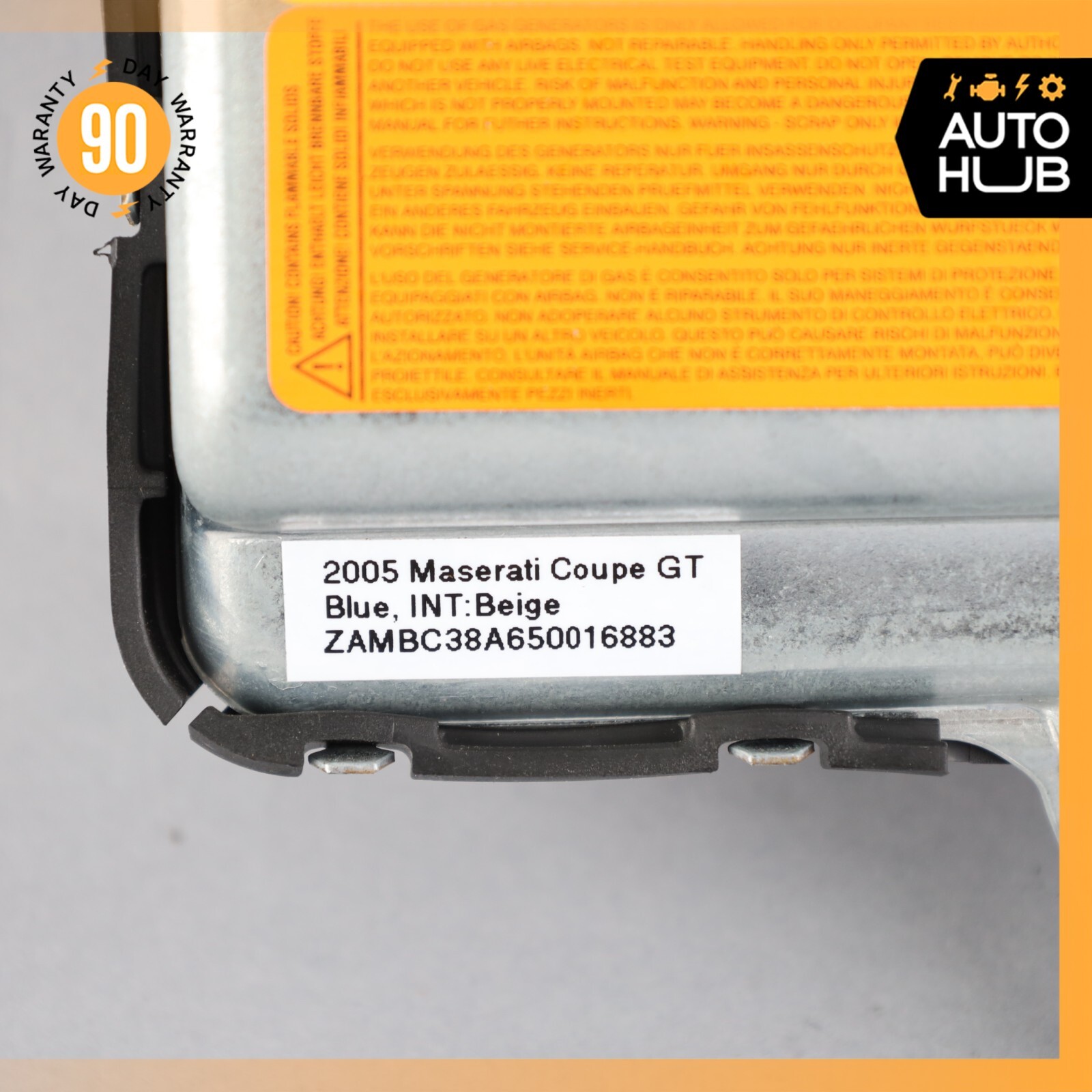 02-07 Maserati M138 4200 Spyder GT Door Airbag Right Passenger Side OEM 67k