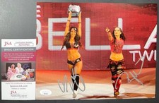 WWE Nikki Bella & Brie Bella Signed Bella Twins 8x10 Photo A Autograph JSA COA