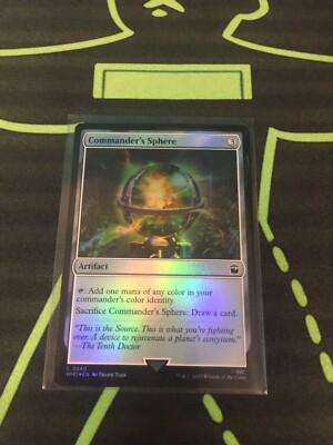 MTG Magic The Gathering Commander s Sphere Foil Dr. Who Commander Artifact 