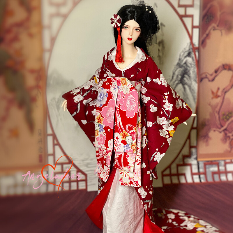 BlytheOB11/24/27 1/6 1/4 1/3 Uncle BJD Doll Clothes Tailed Kimono