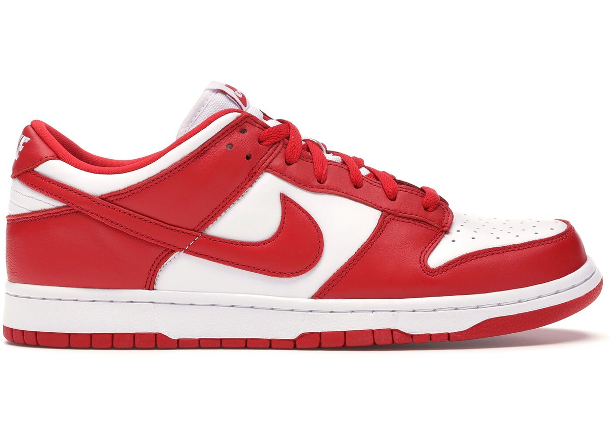 Size 11M/12.5W - Nike Dunk Low University Red (2020) CU1727  display picture 2
