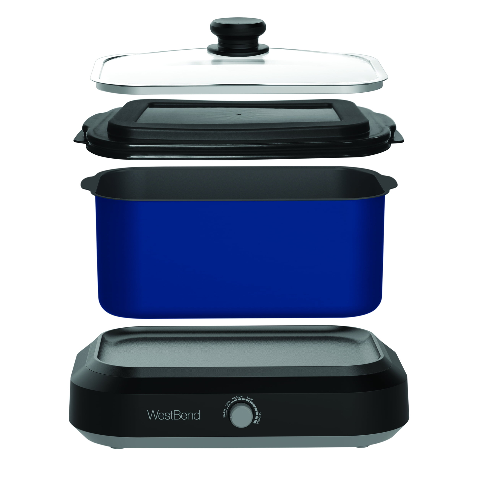 Large Capacity 6-Quart Non-Stick Versatility Cooker 