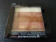 Revlon Highlighting Palette Blush/Bronzer-BRONZE GLOW  #030 -New-BUY MORE & SAVE