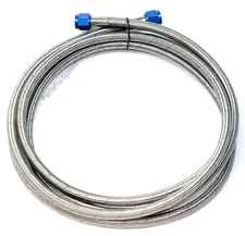 10 foot / 120" 6AN Braided Nitrous Feed Line / Hose Teflon Core, Made in USA
