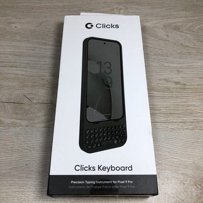 CLICKS Keyboard Case for Google Pixel 9 Pro- Onyx- Open Box NEW