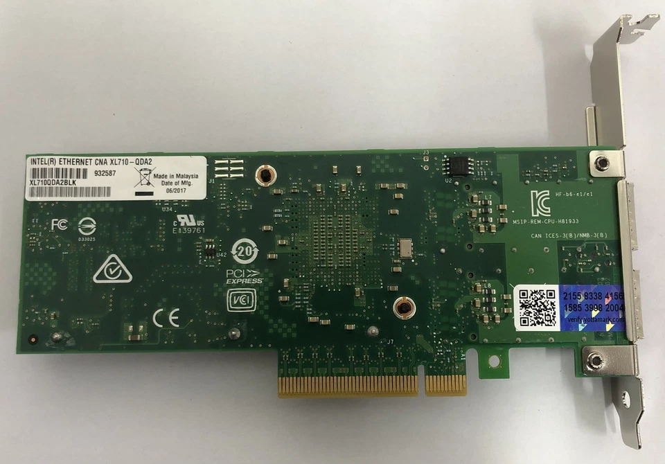 Intel original XL710QDA2BLK XL710-QDA2 Dual Port 40GbE Ethernet Network Adapter - Image 3 of 4