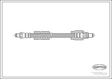 Bremsschlauch CORTECO 19026906 für AAL ESCORT FORD GAL ALL ABL 6 16V XR3i EDA