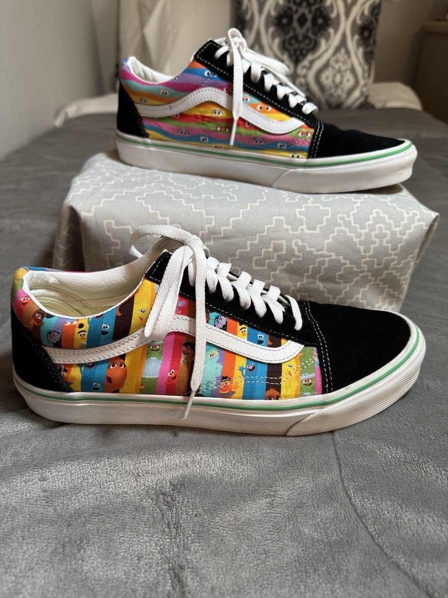 Vans Customs Old Skool Sesame Street Unisex Men 9W Women 10.5 Sneakers Wide Fit Vans x Sesame Street Old Skool Overt ComfyCush Shoes  main image 2