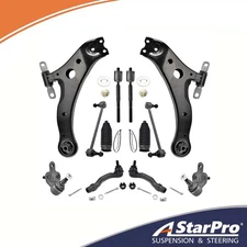 Front Lower Control Arms Tie Rod Sway Bar for 2002-2003 Toyota Camry Lexus ES300