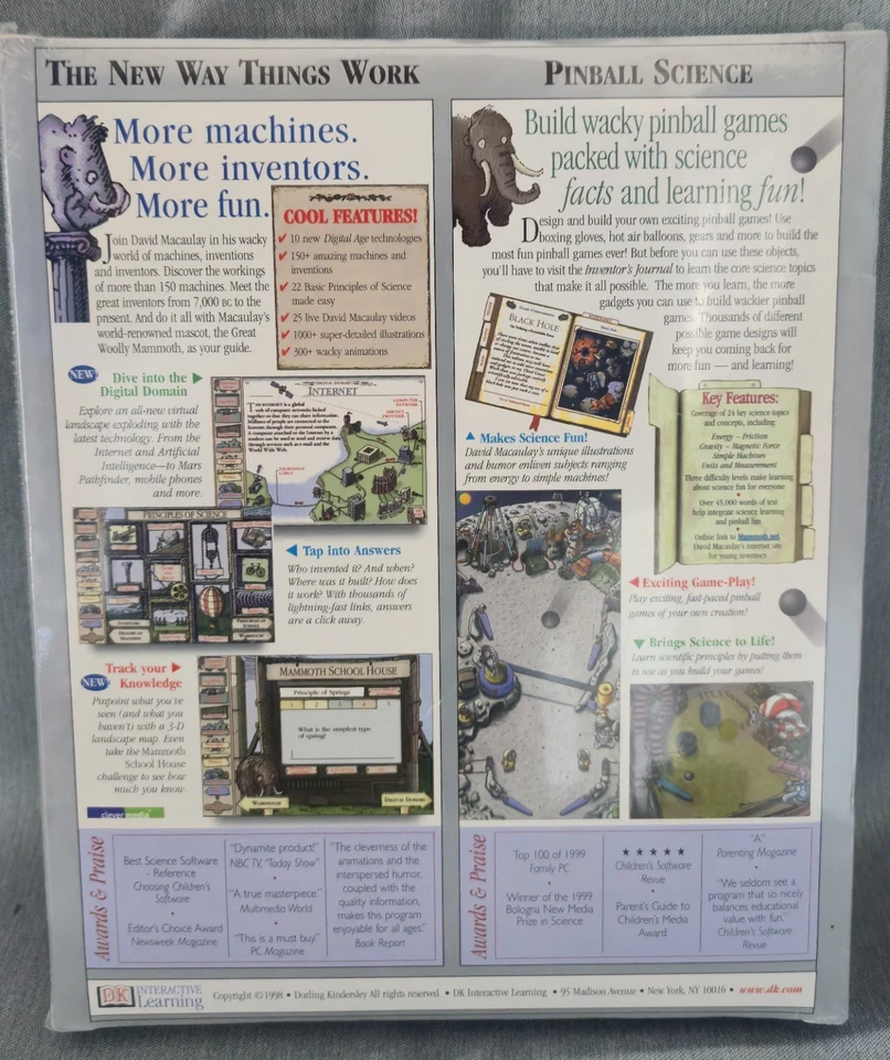 David Macaulay New Way Things Work Pinball Science CD-ROM Windows Mac New Sealed - Image 3 of 3