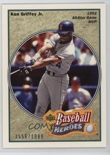 2002 Upper Deck Authentics Baseball Heroes /1989 Ken Griffey Jr #HB-G3 HOF 9ut