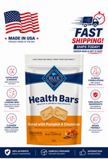 Blue Buffalo Health Bars Crunchy Dog Biscuits, Oven-Baked with Natural Ingredien