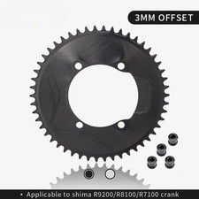 3mm Offset 110BCD 4-Bolt AERO Chainring Narrow Wide Teeth for 12 Speed
