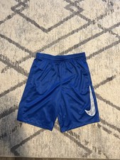 Nike Dri-Fit Youth Athletic Shorts Large Blue Excellent Condition